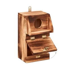 Fuglekasse, 24,5x14x14 cm, Natur