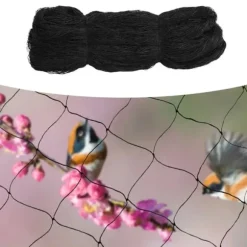 Fuglenet & Volierenet - Havenet - Størrelse 30 x 15 m - Maske 5 x 5 cm - Polyester - Rektangulær - Til have, altan, dam - Sort