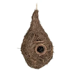 Fuglerede, Strå, 30x16x16 cm, Naturlig