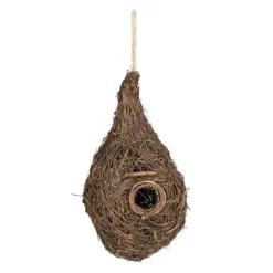 Fuglerede, Strå, 30x16x16 cm, Naturlig