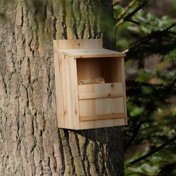Fugleredekasse, 36x22x21 cm, Natur