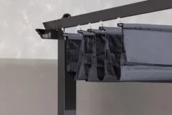 FURNLUX UDENDØRS PERGOLA LAZIO GRÅ & SORT 295 CM