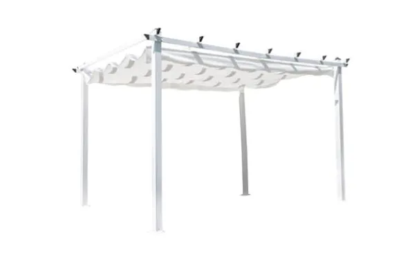 FURNLUX UDENDØRS PERGOLA LAZIO HVID 395CM
