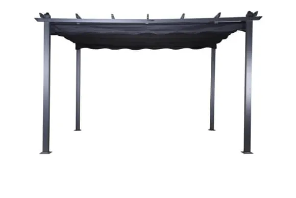 FURNLUX UDENDØRS PERGOLA LAZIO SORT 395CM