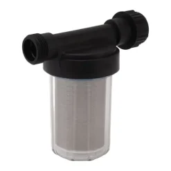 G3/4 Haveslangefilter Vandpumpe Si Filter Rustfrit stål Filterskærm Transparent design Haveslange Sedimentfilter