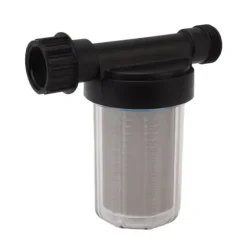 G3/4 Haveslangefilter Vandpumpe Si Filter Rustfrit stål Filterskærm Transparent design Haveslange Sedimentfilter