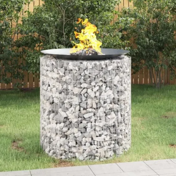 Gabion-bålkurv Ø 100 cm galvaniseret jern - Gabion-bålkurv - Gabion-bålkurve - Home & Living