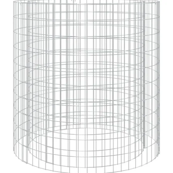 Gabion-bålkurv Ø 100 cm galvaniseret jern - Gabion-bålkurv - Gabion-bålkurve - Home & Living
