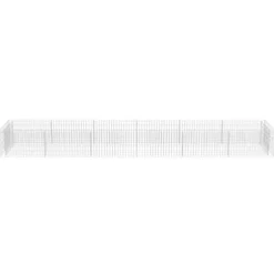Gabion-højbed i galvaniseret stål | Størrelse: 540x90x50 cm | Robust og holdbar haveindretning