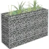 Gabion-højbed i galvaniseret stål - Plantekasse | Størrelse: 90x30x60 cm