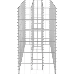Gabion-højbed i galvaniseret stål - Plantekasse | Størrelse: 90x30x60 cm