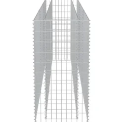 Gabion-højbed i galvaniseret stål - Robuste plantekasser | Størrelse: 270x50x100 cm