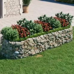 Gabion-højbed 300x100x50 cm galvaniseret jern - Gabion-havebed - Gabion-havebede - Home & Living