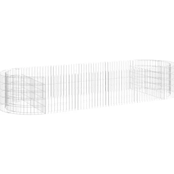 Gabion-højbed 300x100x50 cm galvaniseret jern - Gabion-havebed - Gabion-havebede - Home & Living