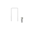 Galvaniseret metalstift i form af "U" bredde 7cm / højde 20cm
