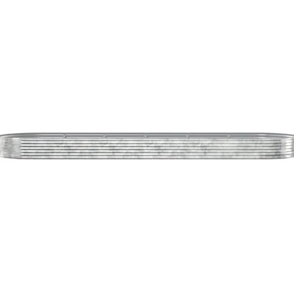 Galvaniseret plantekasse 523x140x36 cm - Højbed i sølvfarvet stål | Størrelse: 523x140x36 cm