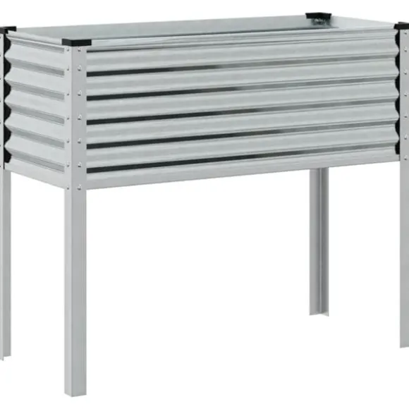 Galvaniseret plantekasse til haven - Vejrbestandig stål | Størrelse: 100x45x90 cm