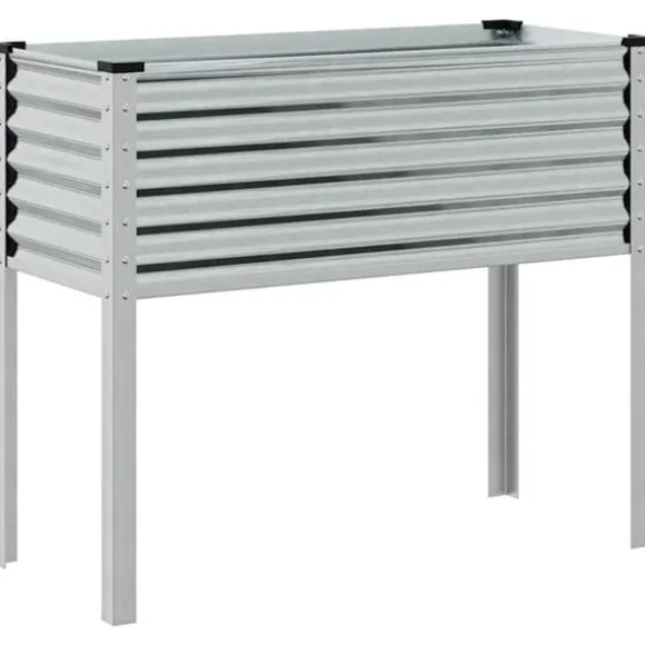 Galvaniseret plantekasse til haven - Vejrbestandig stål | Størrelse: 100x45x90 cm