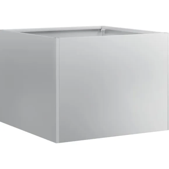Galvaniseret plantekasse 40x40x30 cm - Holdbar og stilfuld til haven | Størrelse: 40x40x30 cm
