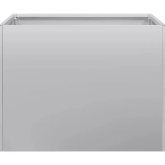 Galvaniseret plantekasse 40x40x30 cm - Holdbar og stilfuld til haven | Størrelse: 40x40x30 cm