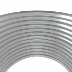 Galvaniseret plantekasse i stål - Højbed til have | Størrelse: 100x100x68 cm | Farve: Sølv
