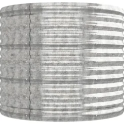 Galvaniseret plantekasse i stål - Højbed til have | Farve: Sølv | Størrelse: 224x80x68 cm