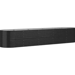 Galvaniseret plantekasse 368x80x68 cm | Farve: Antracitgrå