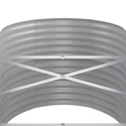 Galvaniseret plantekasse 368x80x68 cm | Farve: Antracitgrå