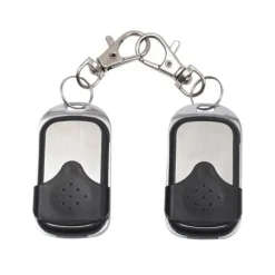 Garageport/indkørselsport fjernbetjening - Håndholdt sender - 2-pak - 433 MHz - EV-1527 fast kode - ABS + aluminium - Sort