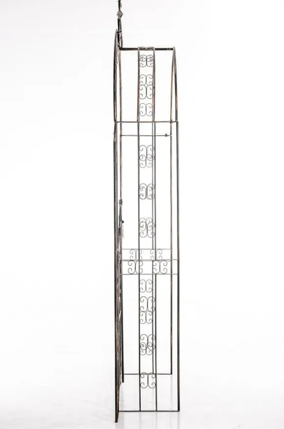 Garden Arch med Gate - Rose Arch - Iron Construction, Langs varig robust
