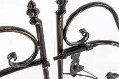 Garden Arch med Gate - Rose Arch - Iron Construction, Langs varig robust
