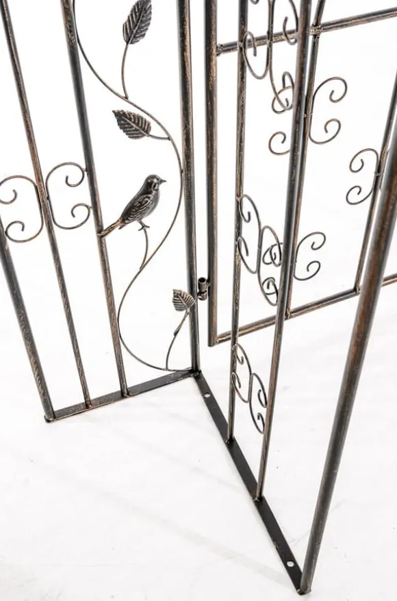 Garden Arch med Gate - Rose Arch - Iron Construction, Langs varig robust