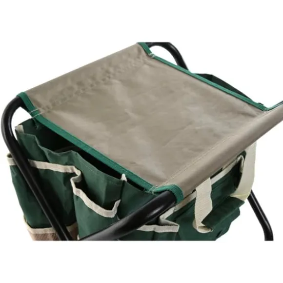 Garden tool kit Home ESPRIT Black Green Silver Natural Polyester Aluminium 7 Pieces