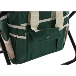 Garden tool kit Home ESPRIT Black Green Silver Natural Polyester Aluminium 7 Pieces