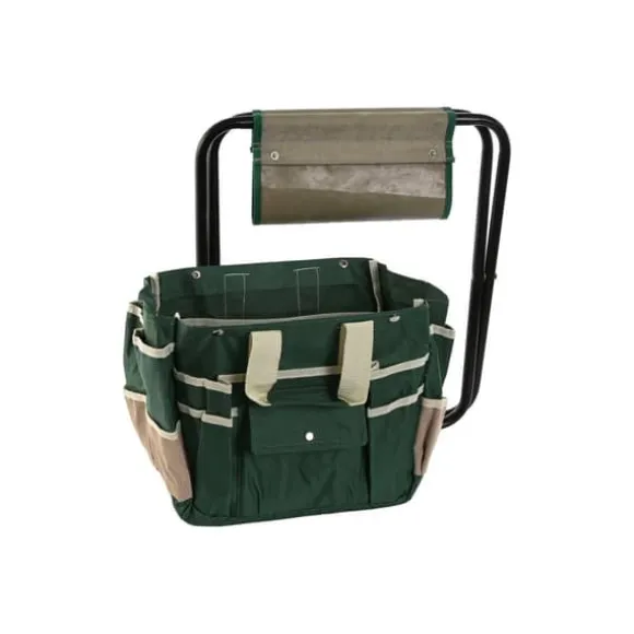 Garden tool kit Home ESPRIT Black Green Silver Natural Polyester Aluminium 7 Pieces