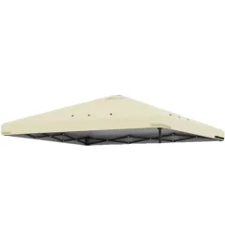 Gazebo Top Cover, Vandtæt Beskyttelse, Nem Installation,3m * 3m, ny enkelt beige