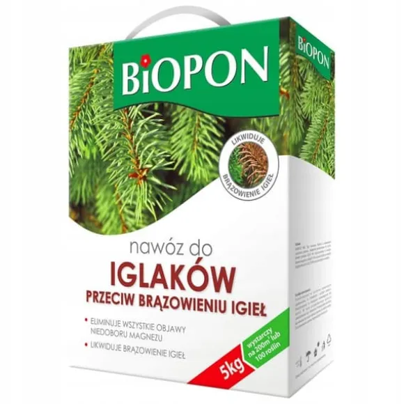 GØDNING TIL NÅLETRÆER. MOD BRUNING AF NÅLE 5 KG - BR BIO-1123