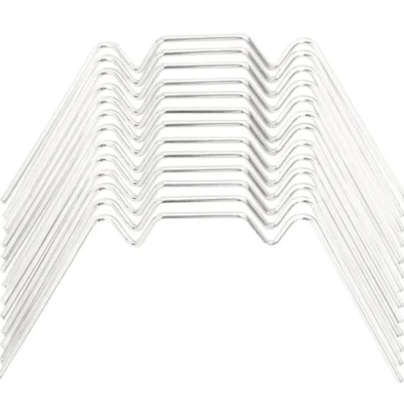 Glasclips/flueben til drivhus - 50 stk. galvaniseret stål | Type: W | Størrelse: -