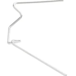Glasclips/flueben til drivhus - 50 stk. galvaniseret stål | Type: W | Størrelse: -