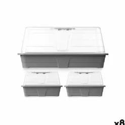 Greenhouse Set Ibergarden FYT3081032 Grey Transparent Plastic (8 Units)