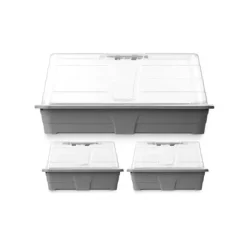 Greenhouse Set Ibergarden FYT3081032 Grey Transparent Plastic (8 Units)