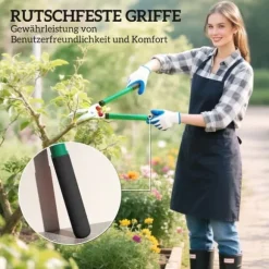 Grenklippersæt, 2 dele: 40 cm non-stick grenklipper og 51 cm hækksaks til hække og grene