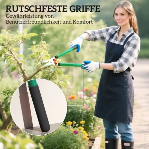 Grenklippersæt, 2 dele: 40 cm non-stick grenklipper og 51 cm hækksaks til hække og grene