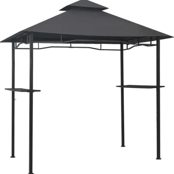 Grillpavillon 240x150x255 cm stål antracitgrå - Grillpavillon - Grillpavilloner - Home & Living