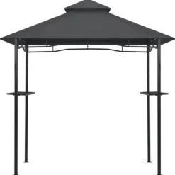 Grillpavillon 240x150x255 cm stål antracitgrå - Grillpavillon - Grillpavilloner - Home & Living