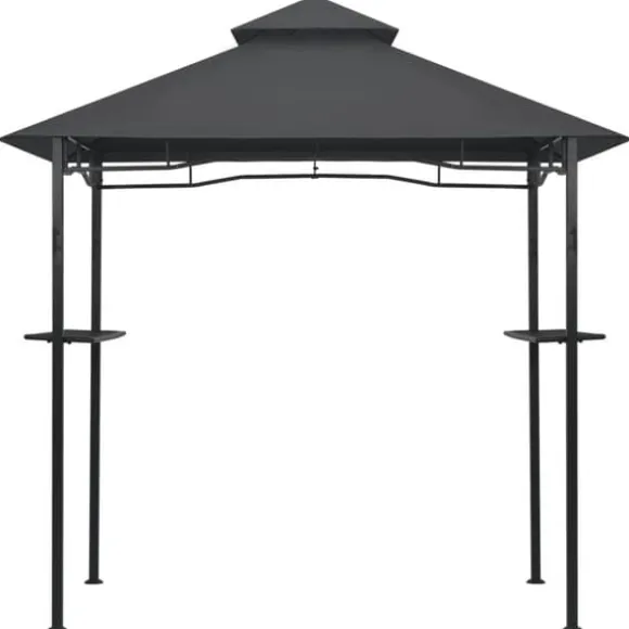 Grillpavillon 240x150x255 cm stål antracitgrå - Grillpavillon - Grillpavilloner - Home & Living