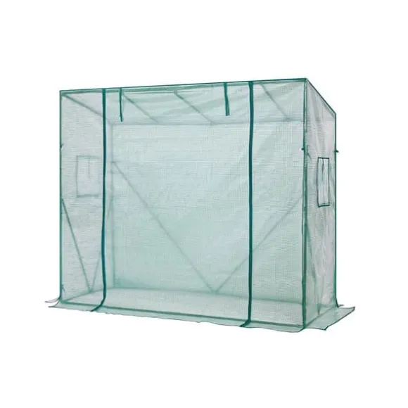 Grønt plastikdrivhus, 200 x 77 x 149/169 cm