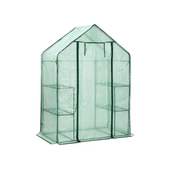Grønt plastikdrivhus, 143 x 73 x 195 cm