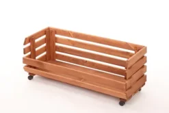 Grøntsagskasse på hjul RAWA /bredde 77cm - Brun