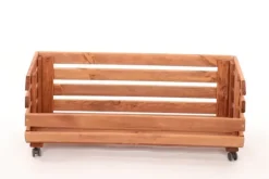 Grøntsagskasse på hjul RAWA /bredde 77cm - Brun